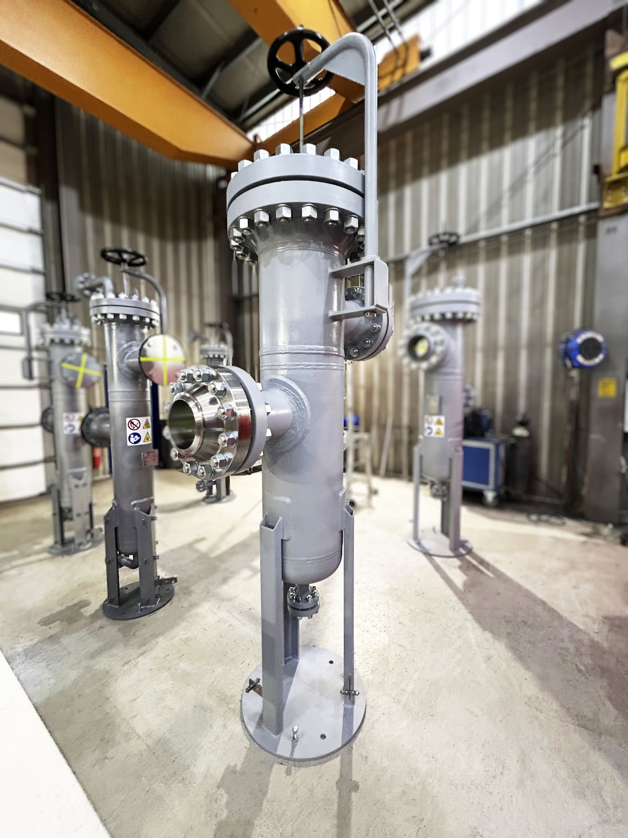 Pressure vessel filter for the chemical industry